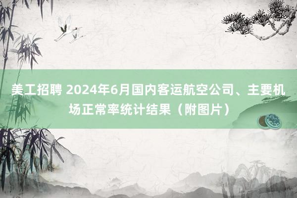 美工招聘 2024年6月国内客运航空公司、主要机场正常率统计结果（附图片）